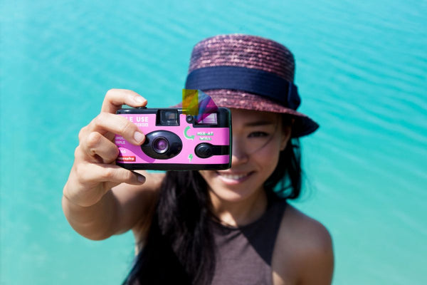 Simple Use Reloadable Film Camera LomoChrome Purple