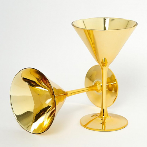 Gold Cocktail Glasses