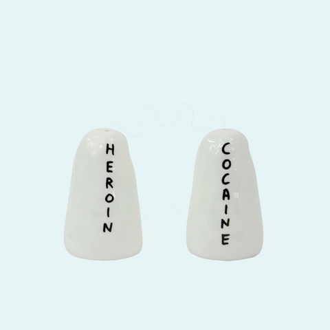 Heroin & Cocaine Salt & Pepper Shaker Set