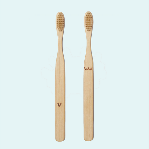 Nudie Bamboo Toothbrush Set