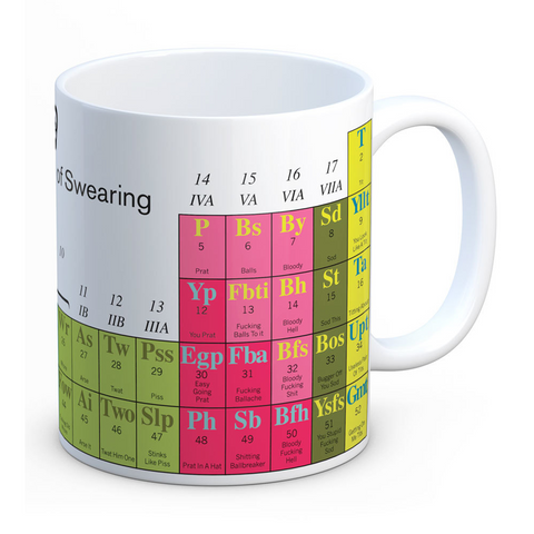 Periodic Table Of Swearing Mug